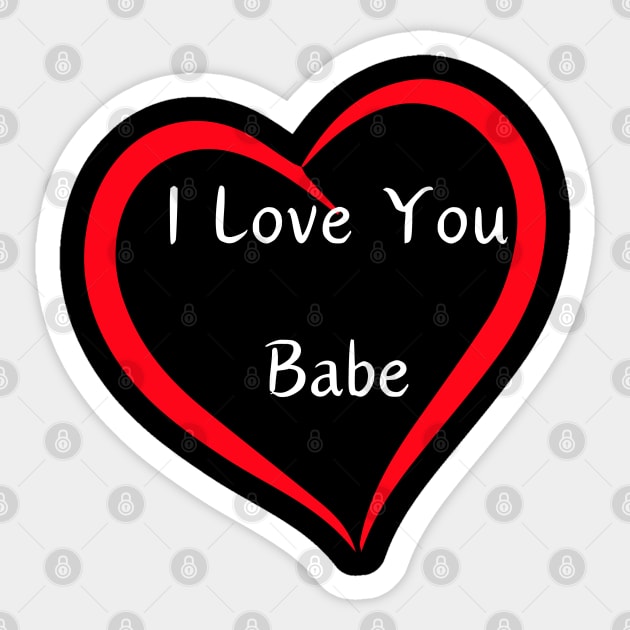 I Love You Baby Sticker by Shop-now-4-U 